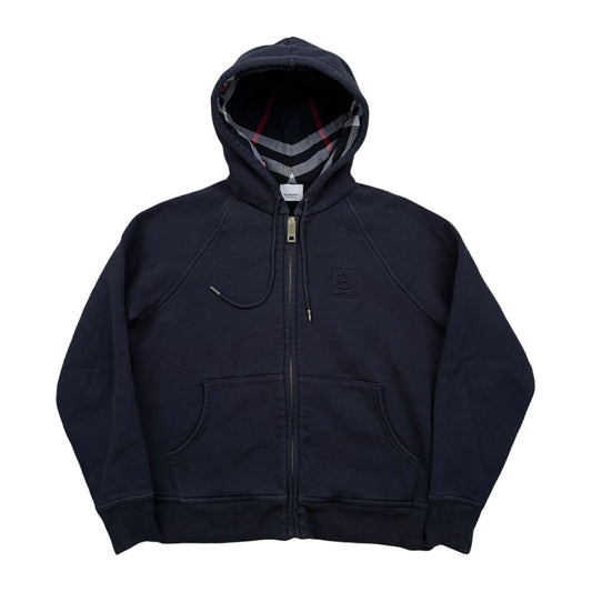 Burberry Check Zip-Up Hoodie