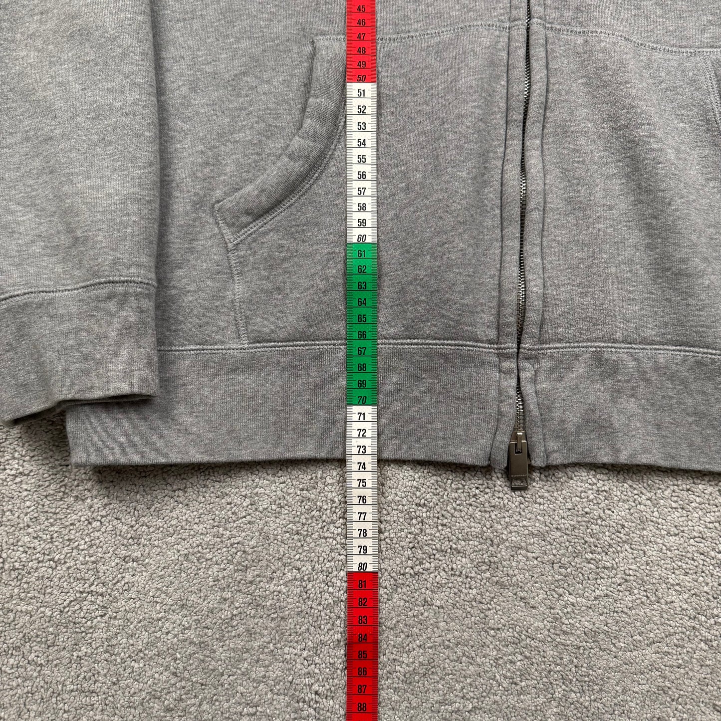 Burberry Check Hood Zip-Up Hoodie