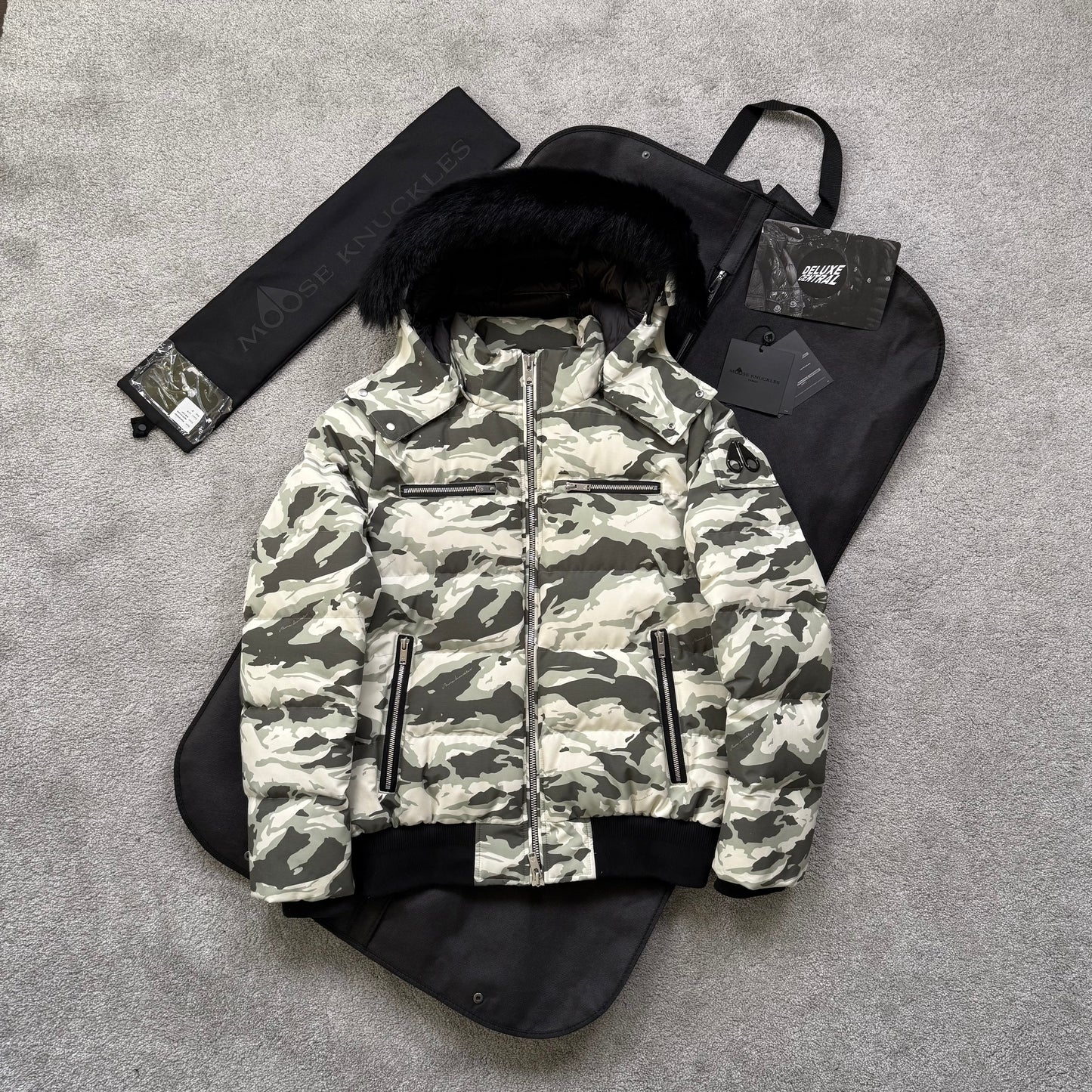Moose Knuckles Cloud Shearling Bomber Jacket