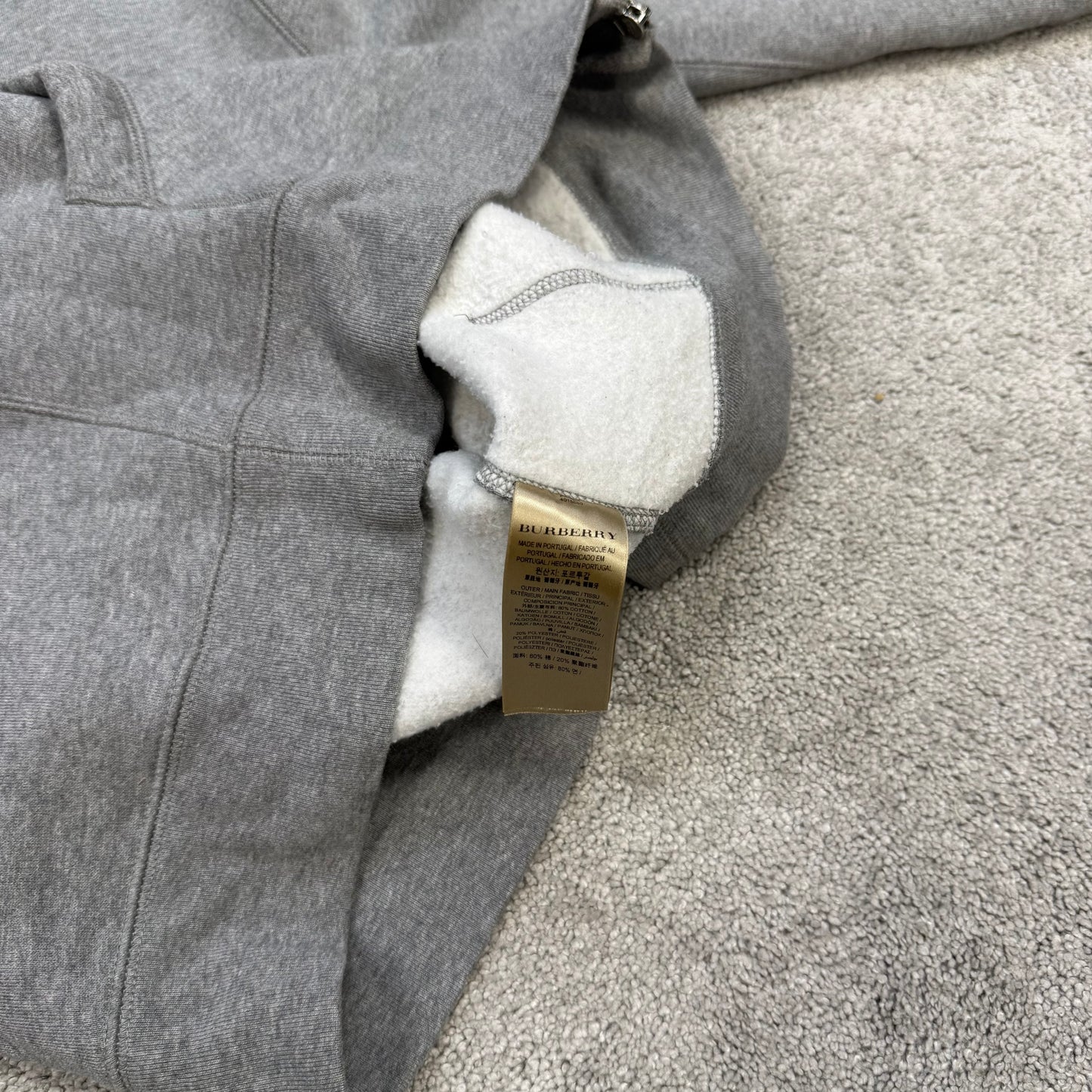 Burberry Check Zip-Up Hoodie