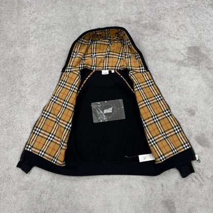 Burberry Check Zip-Up Hoodie