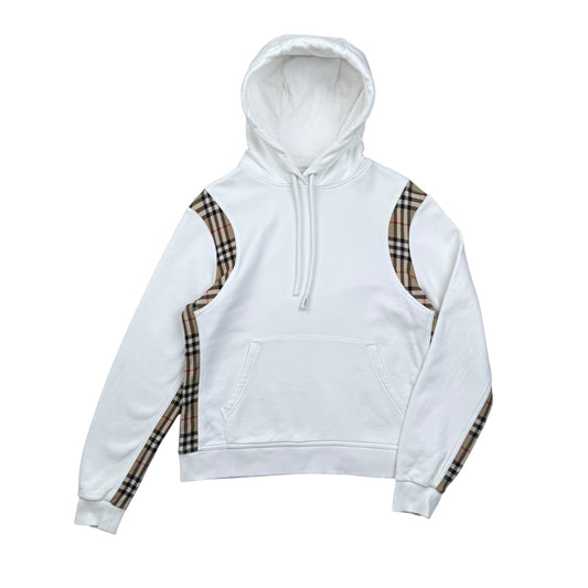 Burberry Check Panel Hoodie