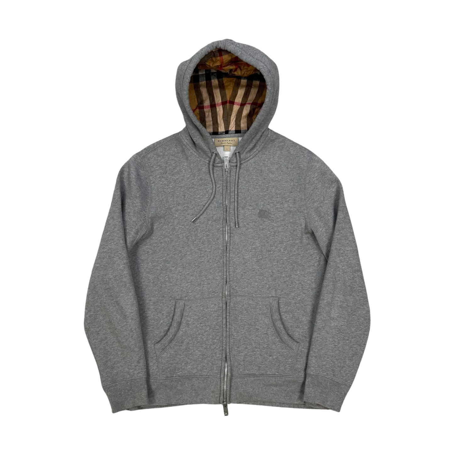 Burberry Check Zip-Up Hoodie