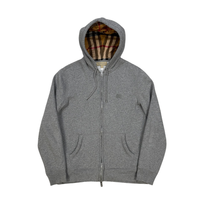 Burberry Check Zip-Up Hoodie
