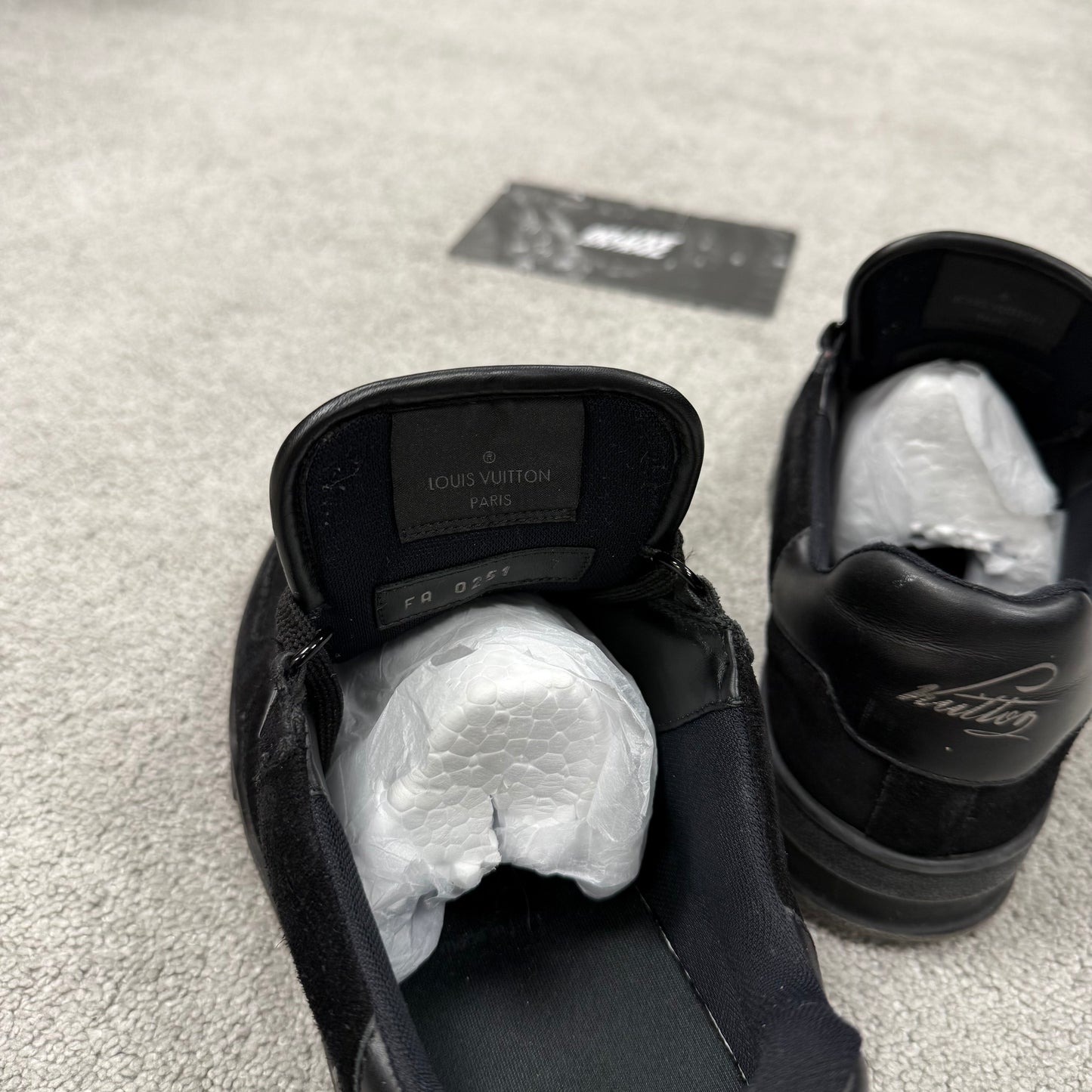Louis Vuitton Black Suede Trainer