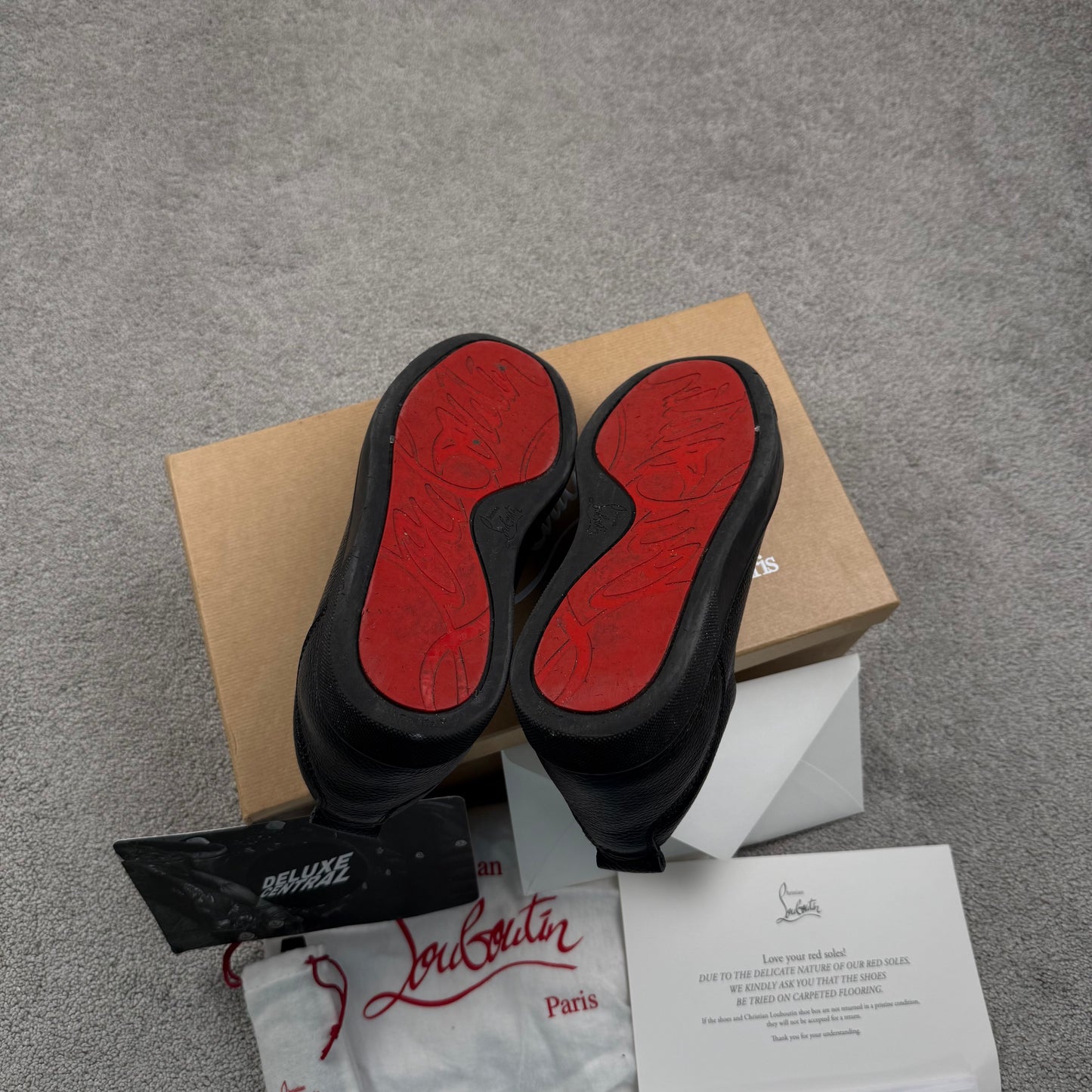 Christian Louboutin Flat Leather Shoe