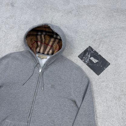 Burberry Check Zip-Up Hoodie