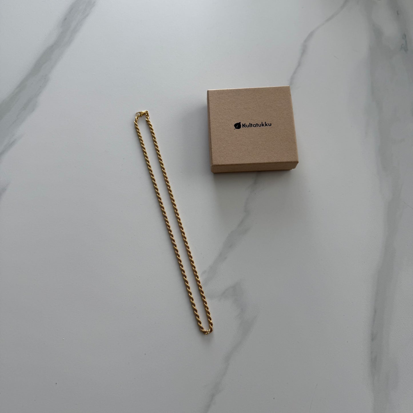14K Gold cordell chain 50cm 4mm