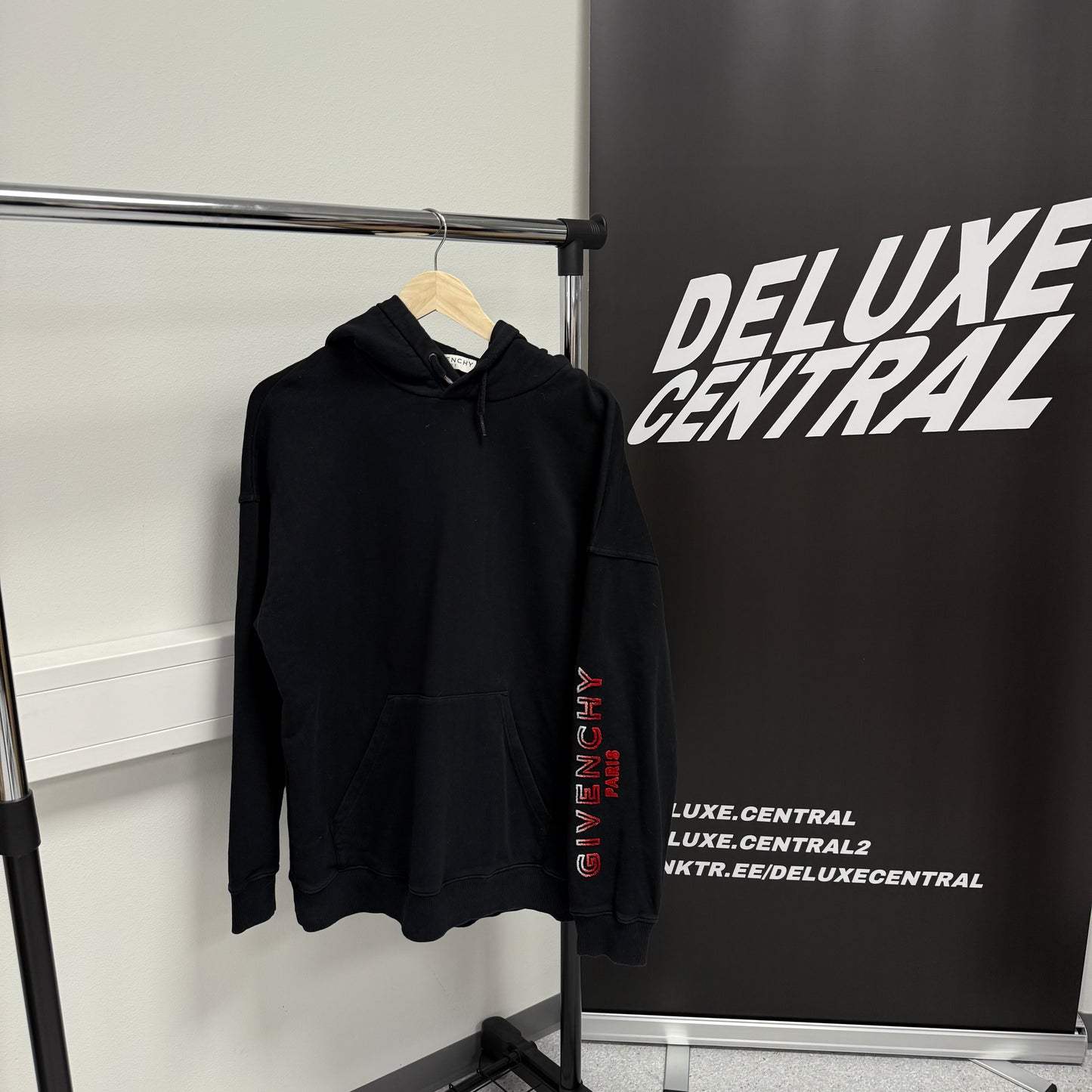 Givenchy Paris Sleeve Logo Hoodie