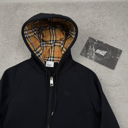 Burberry Vintage Check Print Zip-Up Hoodie