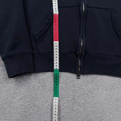Burberry Check Hood Zip-Up Hoodie