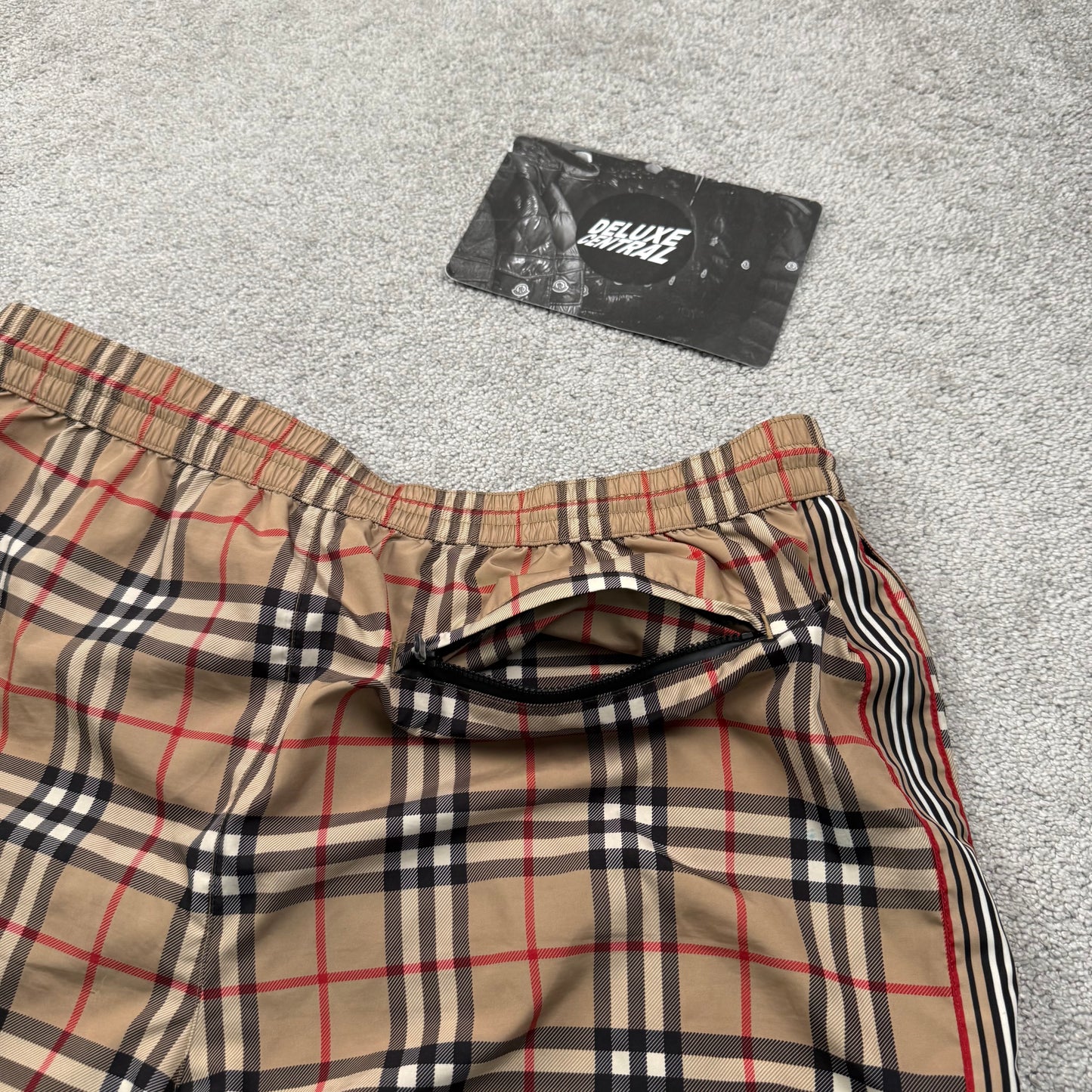 Burberry Check Drawcord Swim Shorts Men