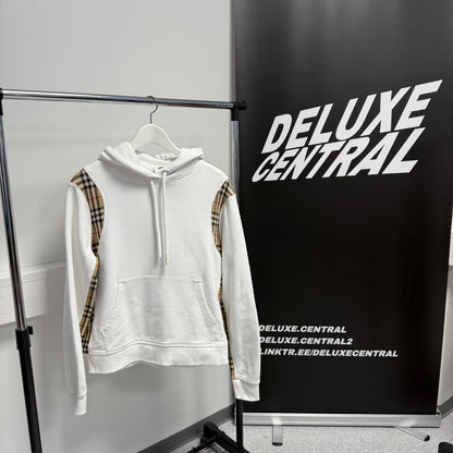 Burberry Check Panel Hoodie