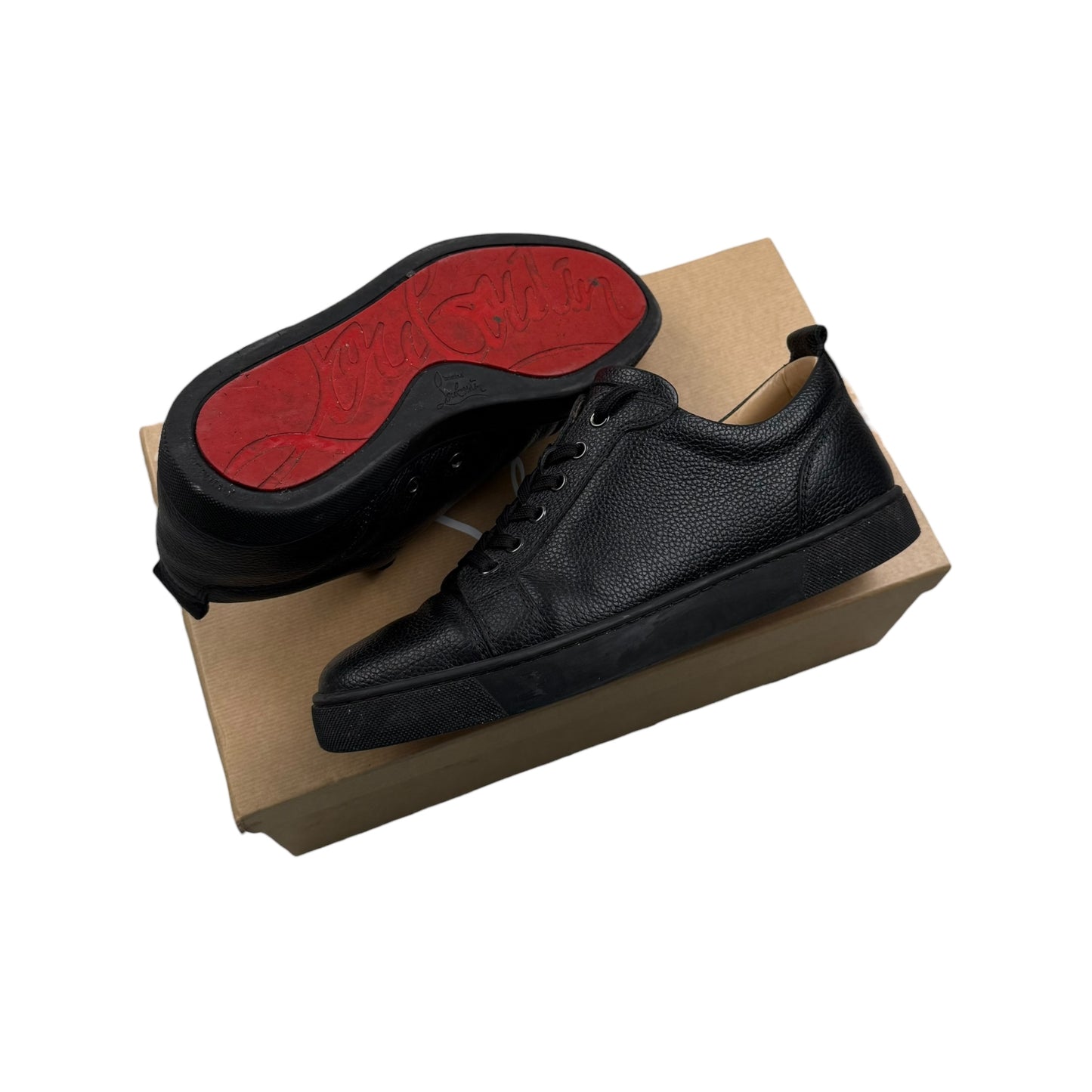 Christian Louboutin Flat Leather Shoe