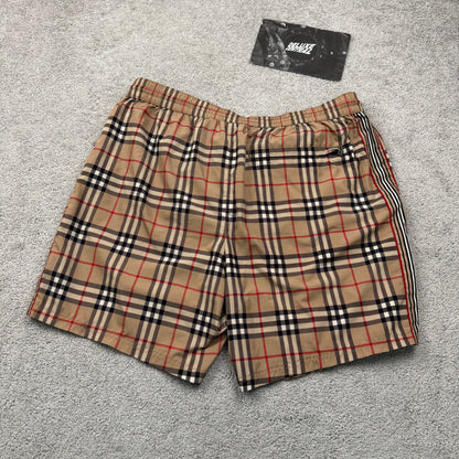 Burberry Check Drawcord Swim Shorts Men
