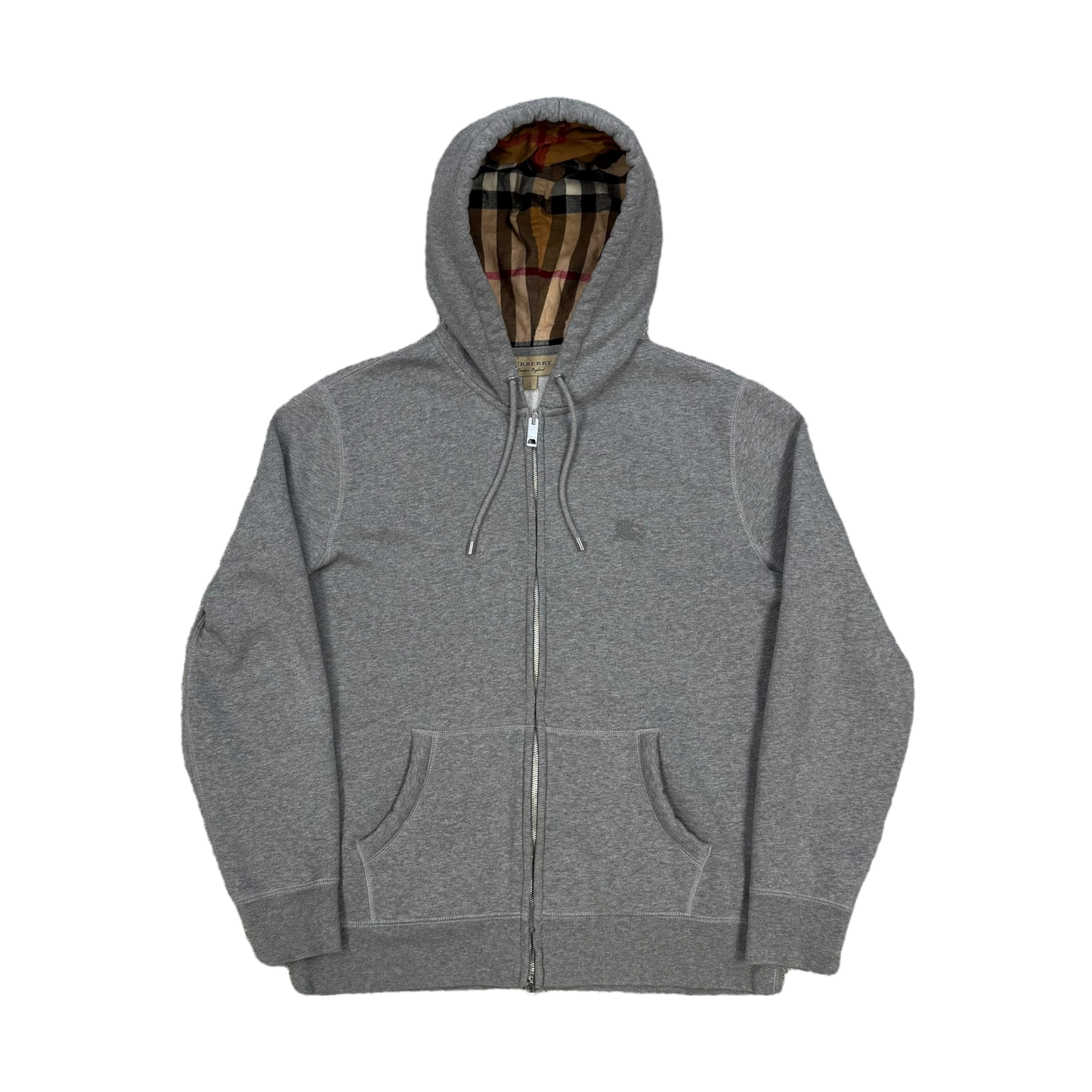 Burberry Check Zip-Up Hoodie