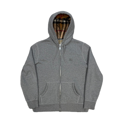 Burberry Check Zip-Up Hoodie