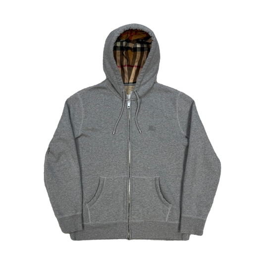 Burberry Check Zip-Up Hoodie