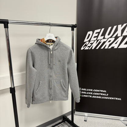 Burberry Check Zip-Up Hoodie