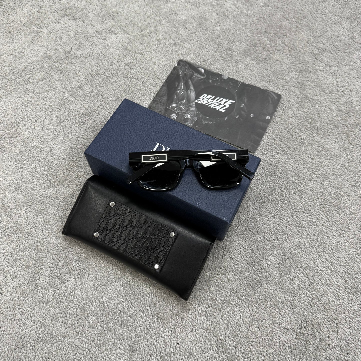 Dior B23 Square Acetate Sunglasses