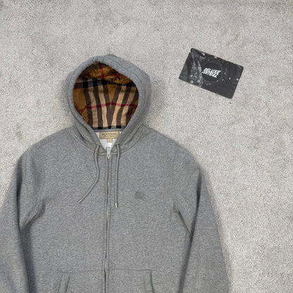 Burberry Check Zip-Up Hoodie
