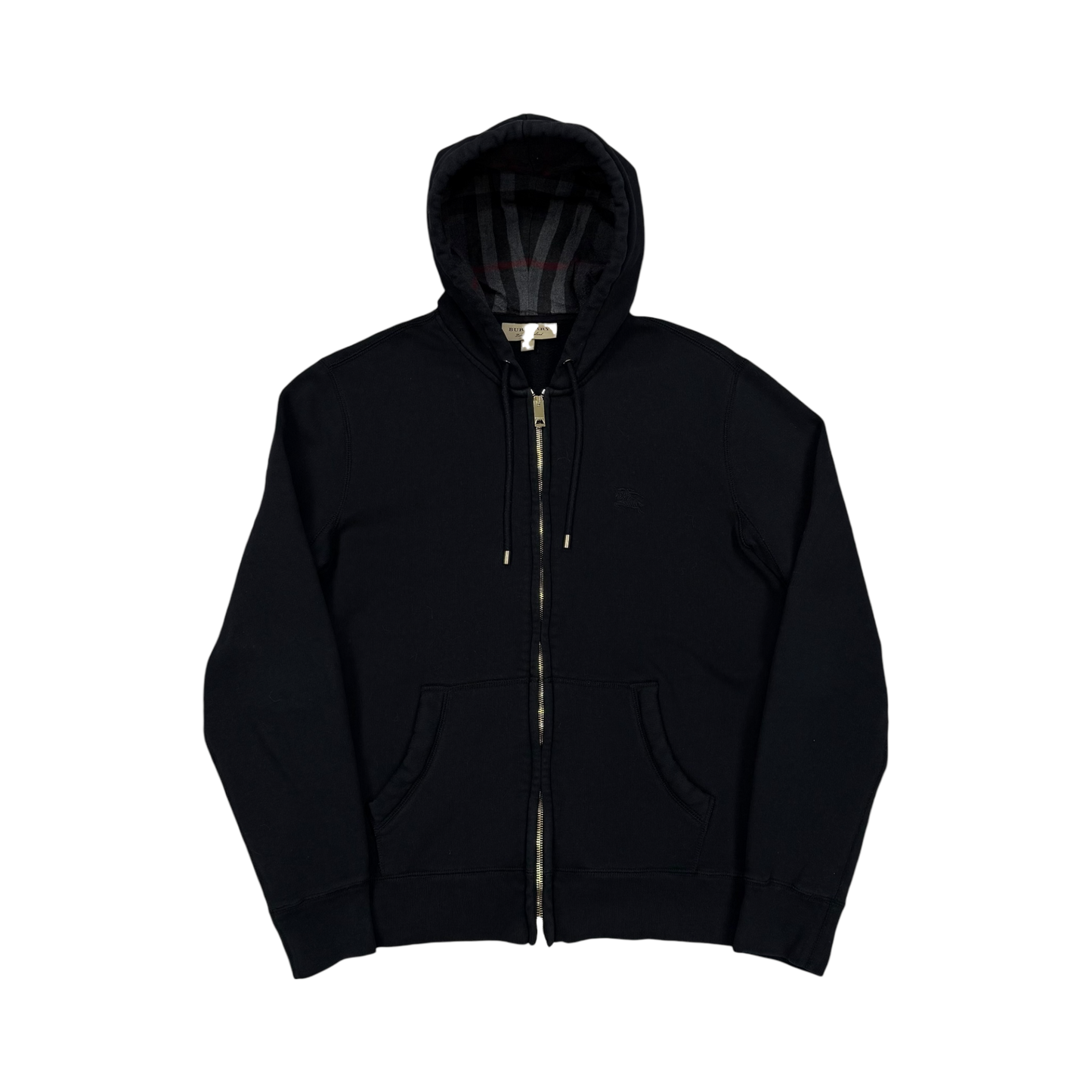 Burberry Check Zip-Up Hoodie