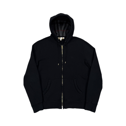 Burberry Check Zip-Up Hoodie