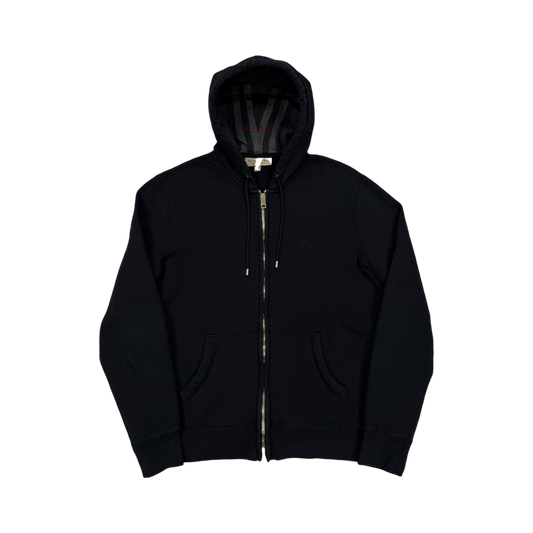Burberry Check Zip-Up Hoodie