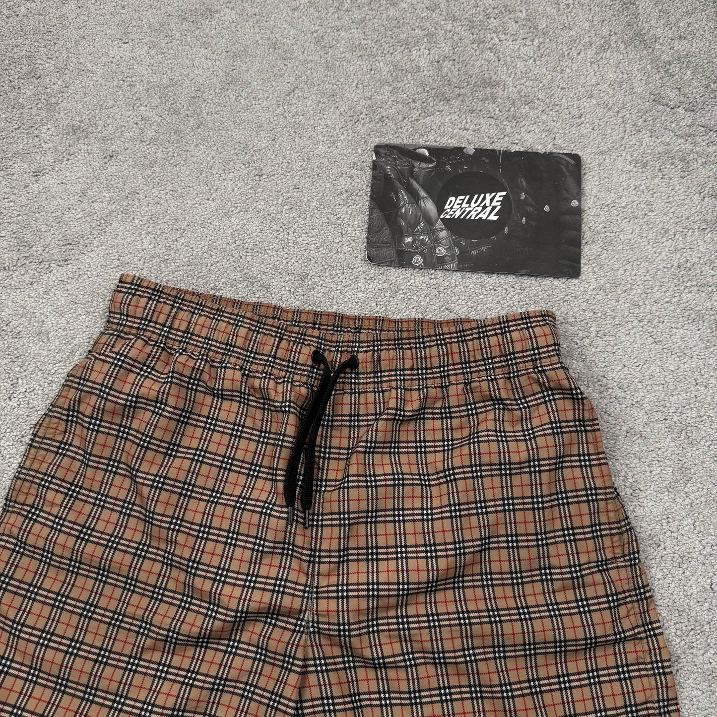 Burberry Check Drawcord Swim Shorts