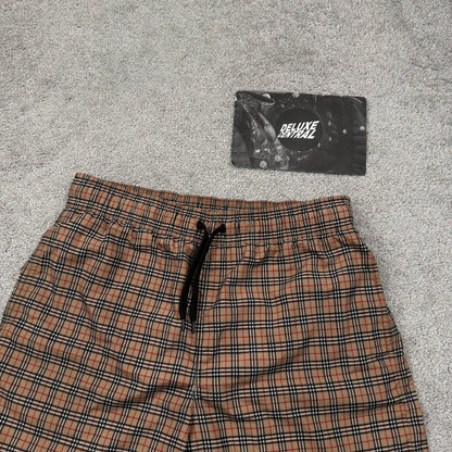 Burberry Check Drawcord Swim Shorts