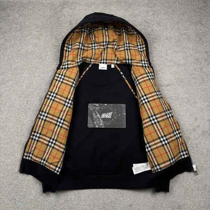 Burberry Vintage Check Print Zip-Up Hoodie