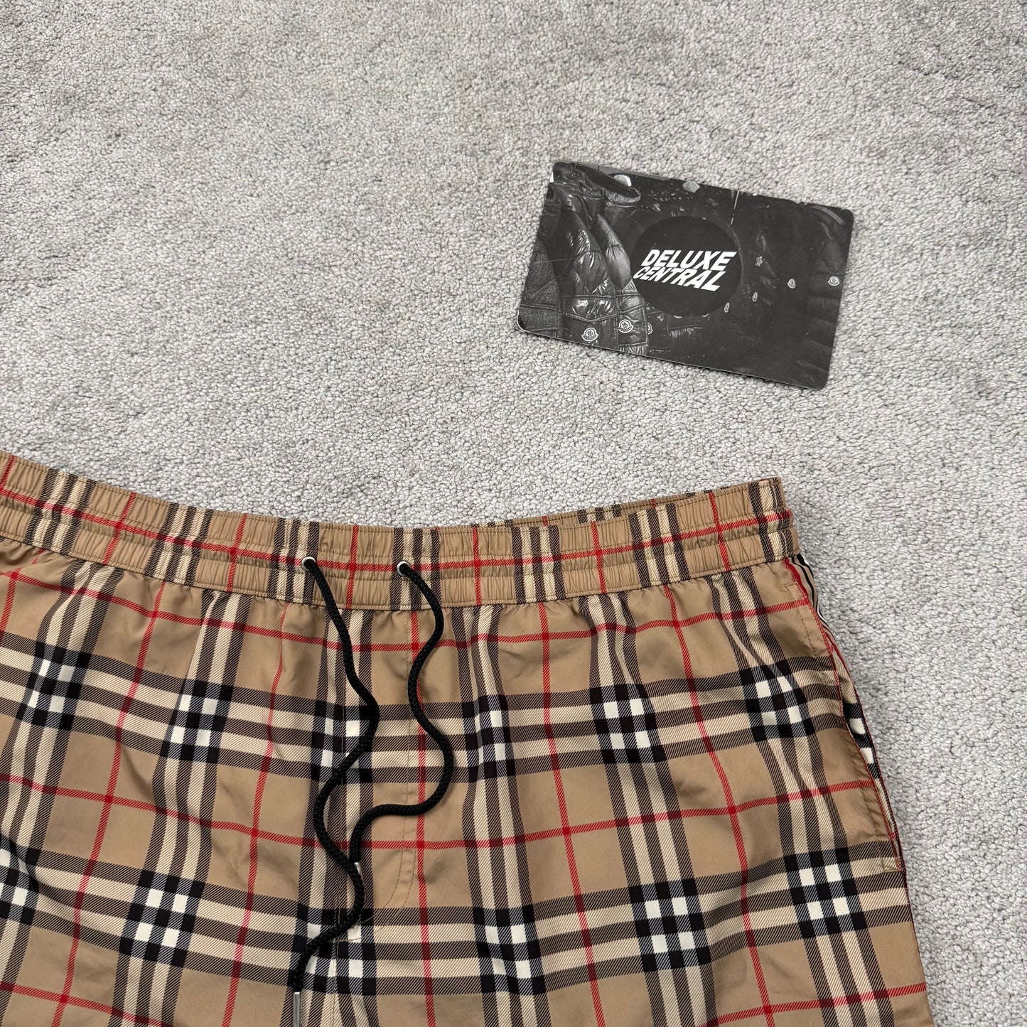 Burberry Check Drawcord Swim Shorts Men