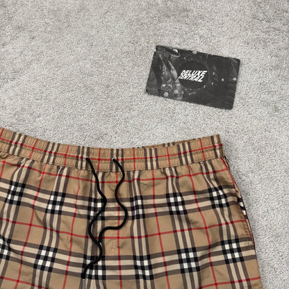 Burberry Check Drawcord Swim Shorts Men