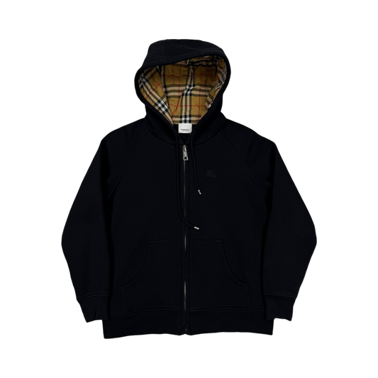 Burberry Check Zip-Up Hoodie